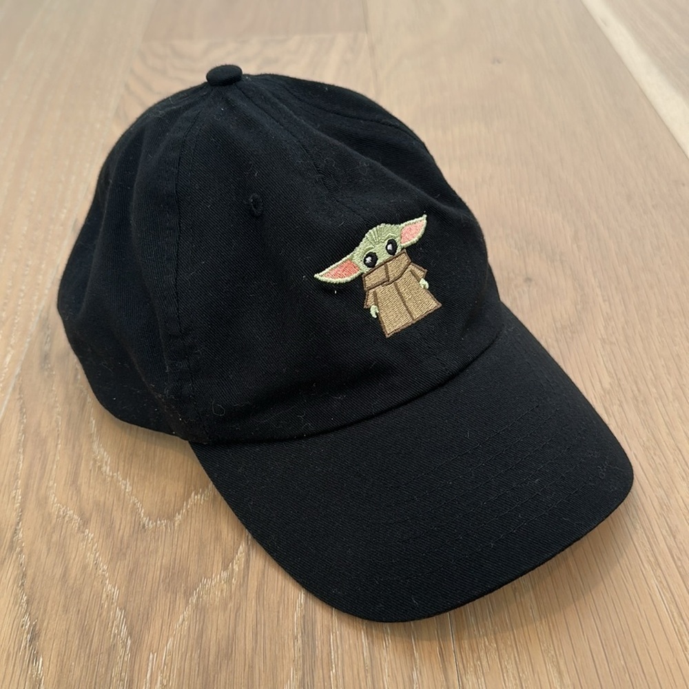 Star Wars Baby Yoda Hat Embroidered Walt Disney World Black Dad Hat Baseball Cap - Picture 3 of 11